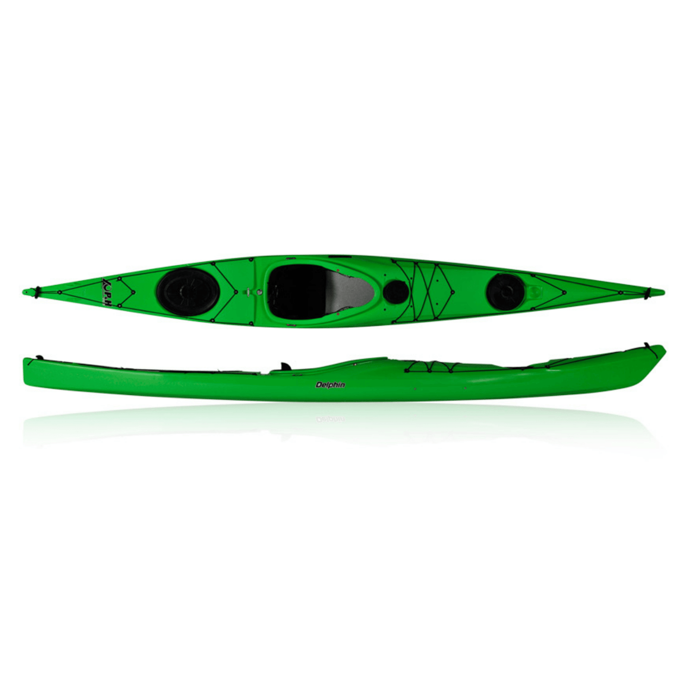 P&H Delphin 155 Sea Kayak | Sea Kayaks and Gear | Further Faster Christchurch NZ #emerald