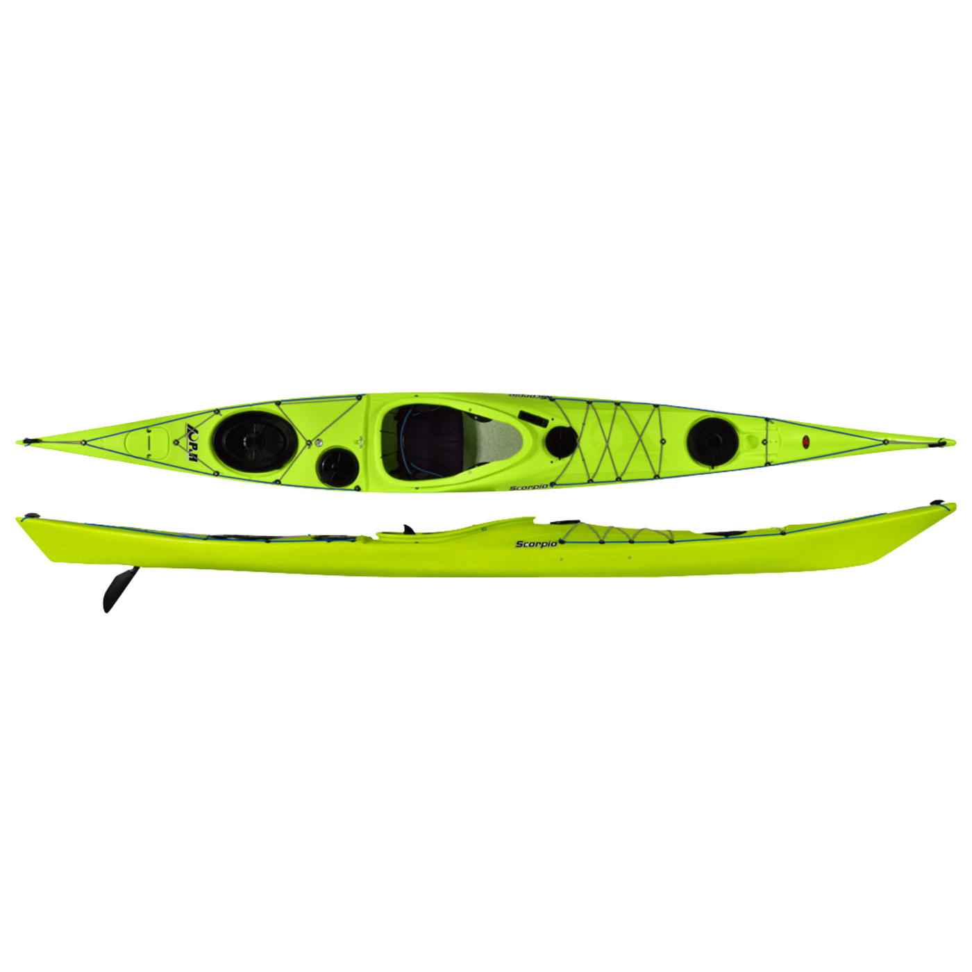 P&H Scorpio II - MV | Sea Kayaks and Paddles | Further Faster Christchurch NZ #lizard-green