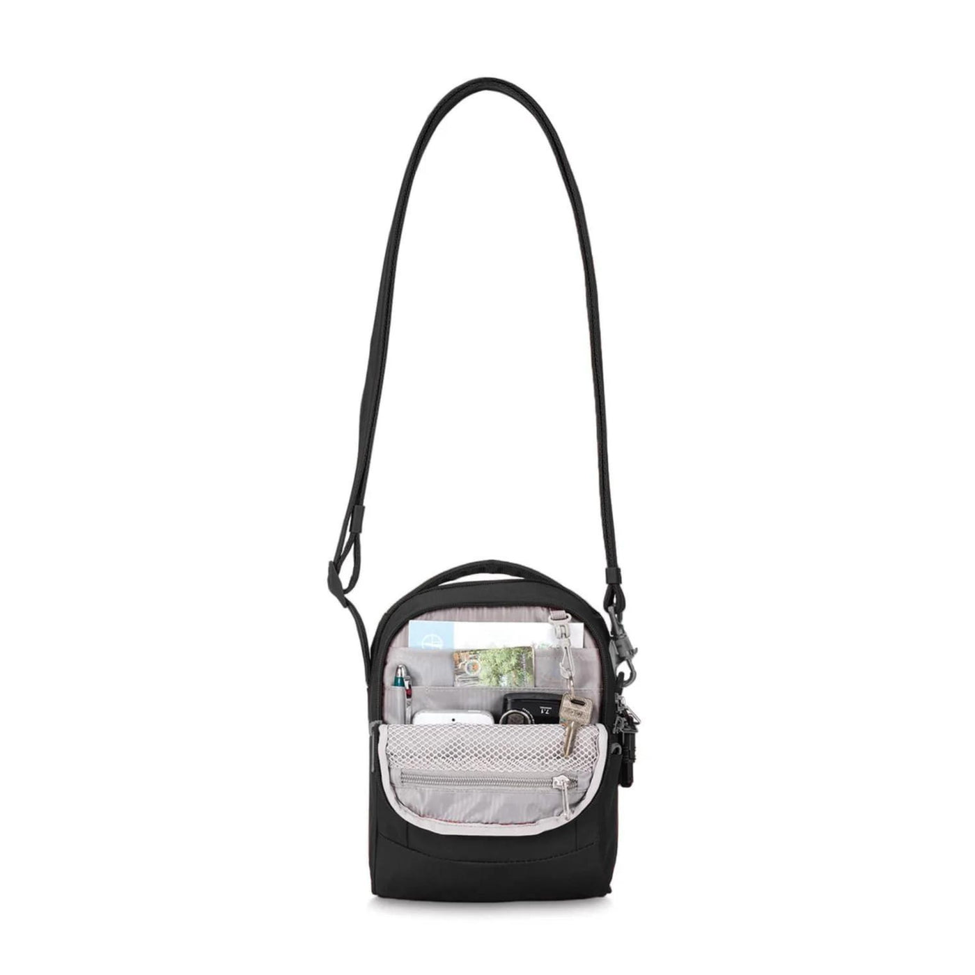 PacSafe Metrosafe LS100 | Anti-Theft Bags NZ | Further Faster Christchurch NZ #black