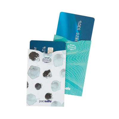 PacSafe RFIDsleeve 25 (2 Pack) | Anti-Theft RFID Blocking Card Sleeve NZ | Further Faster Christchurch NZ #water