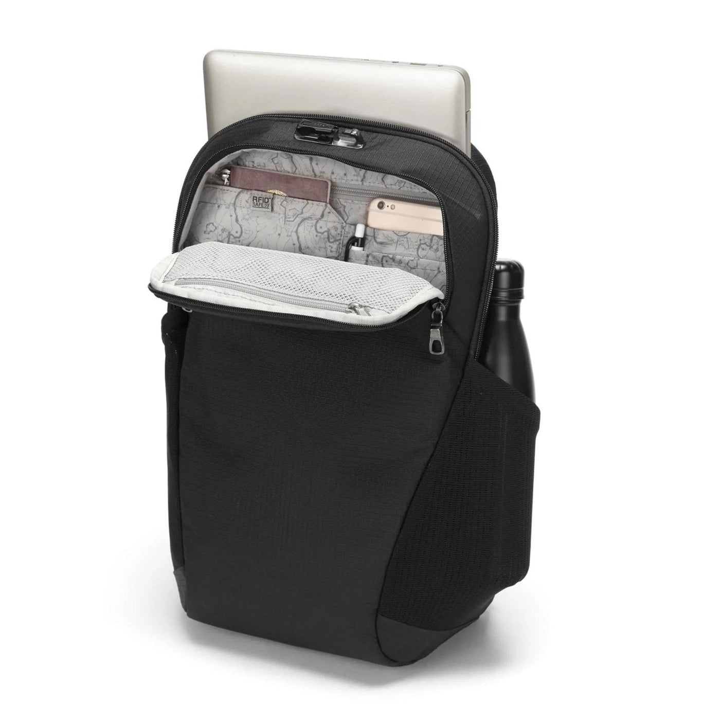 PacSafe Vibe 20L | Anti-Theft Back Pack NZ | Further Faster Christchurch NZ #jet-black