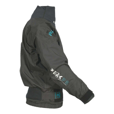 Peak PS Deluxe Dry Jacket X4 - Mens | Whitewater Kayak Paddle Jacket | Further Faster Christchurch NZ #black-blue