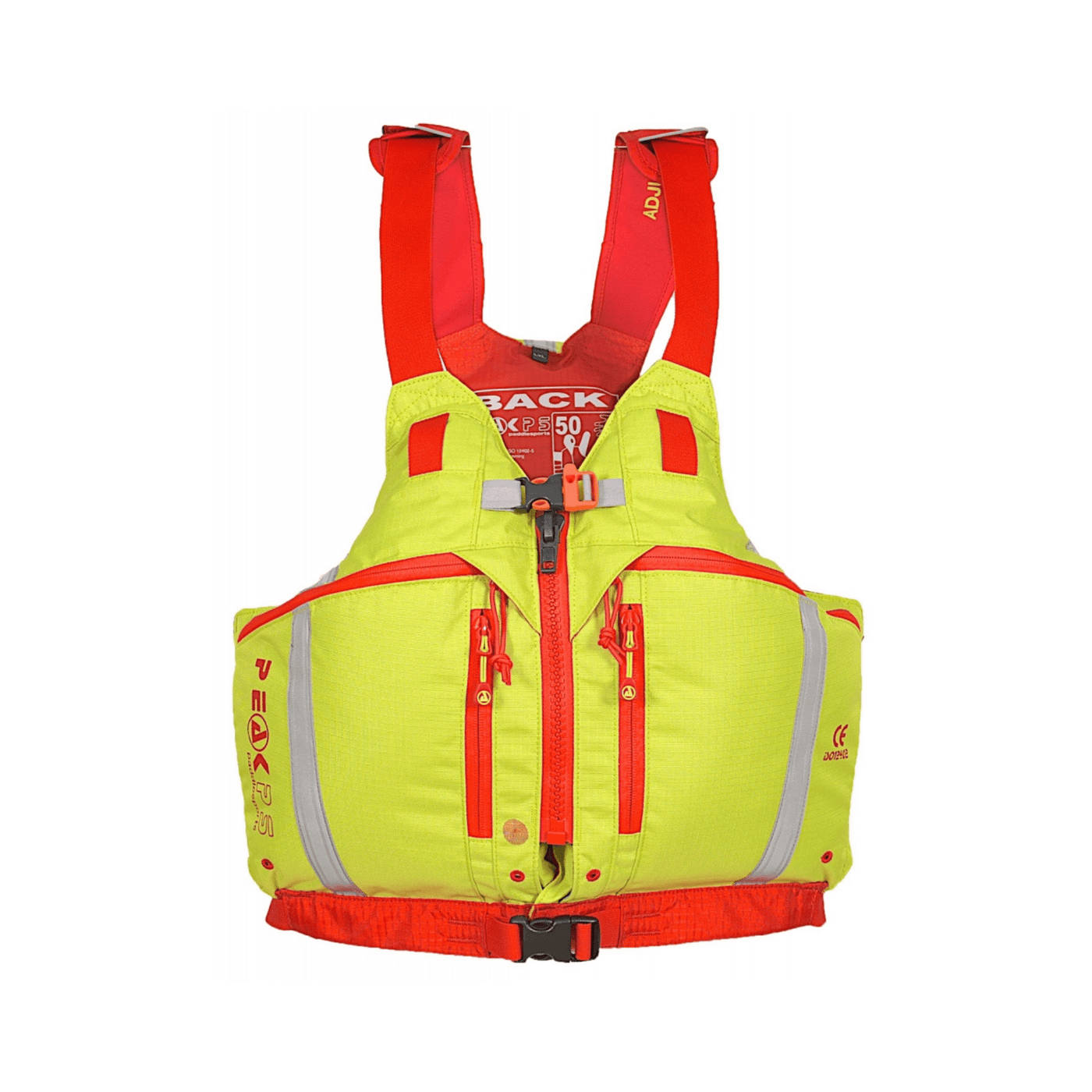 Peak PS Explorer Zip '22 - Mens | Sea Kayak PFD | Further Faster Christchurch NZ #lime