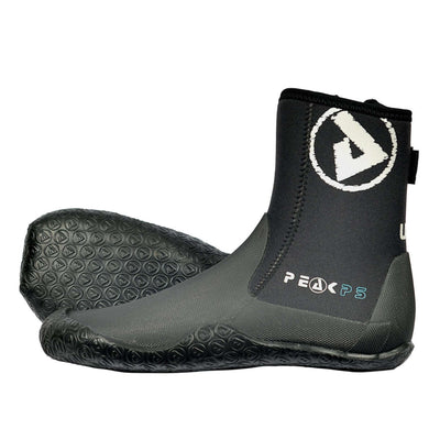 Peak PS Neoprene Zip Boots | Neoprene Zip Boots | Further Faster Christchurch NZ #black-blue-white