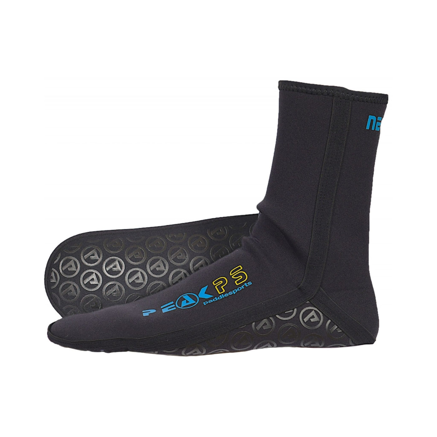Peak PS Neoskin Socks | Kayak Thermal Footwear | Further Faster Christchurch NZ #black-blue-yellow