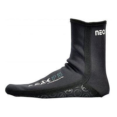 Peak PS Neoskin Socks | Kayak Thermal Footwear | Further Faster Christchurch NZ #black-white-blue