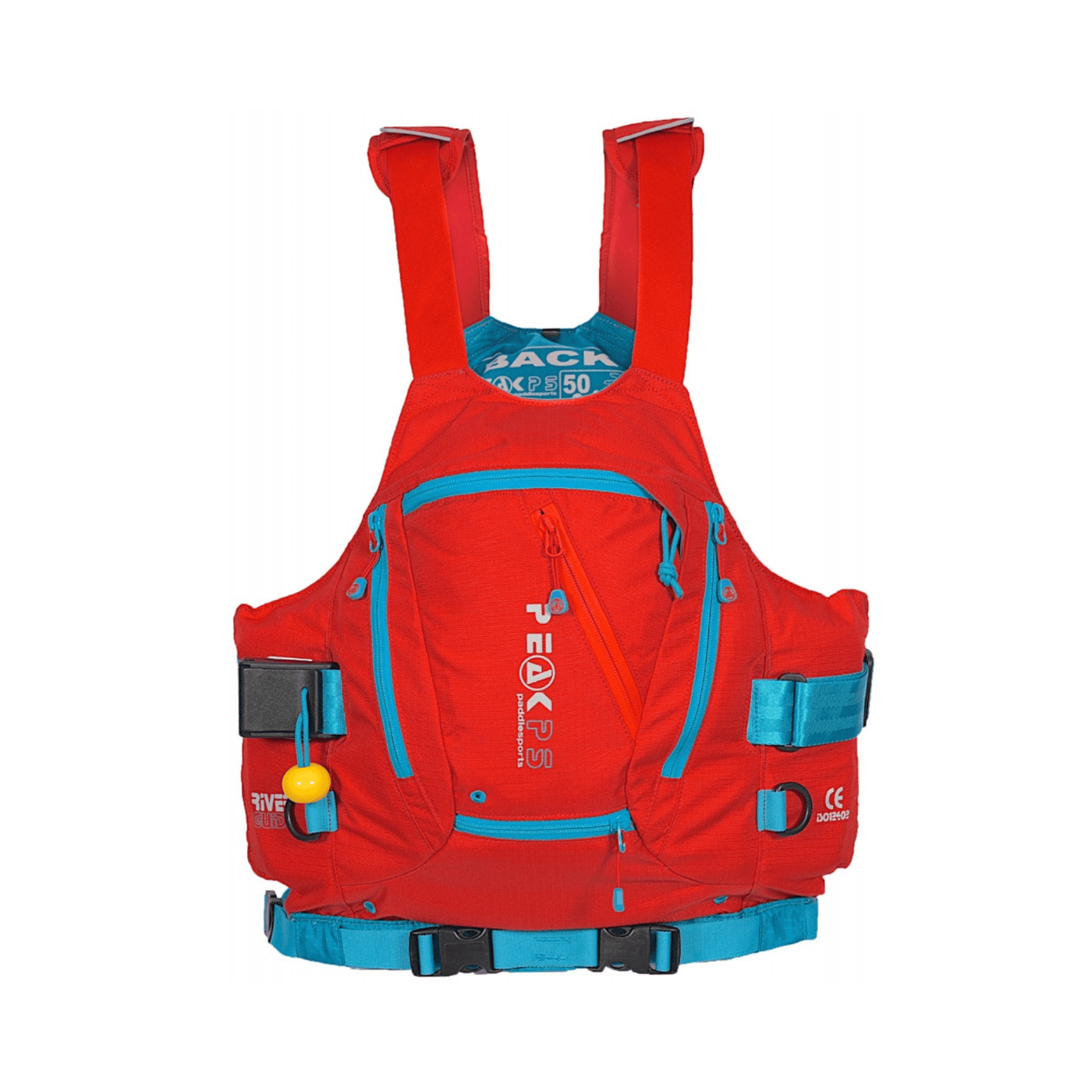 Peak PS River Guide Vest '22 - Mens | Whitewater River Vests PFD | Further Faster Christchurch NZ #red
