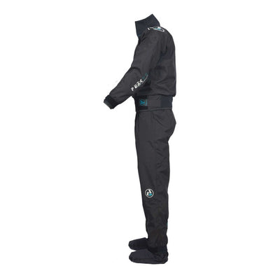 Peak PS Whitewater One Piece Dry Suit - Mens | Whitewater Kayak Dry Suit | Further Faster Christchurch NZ #black