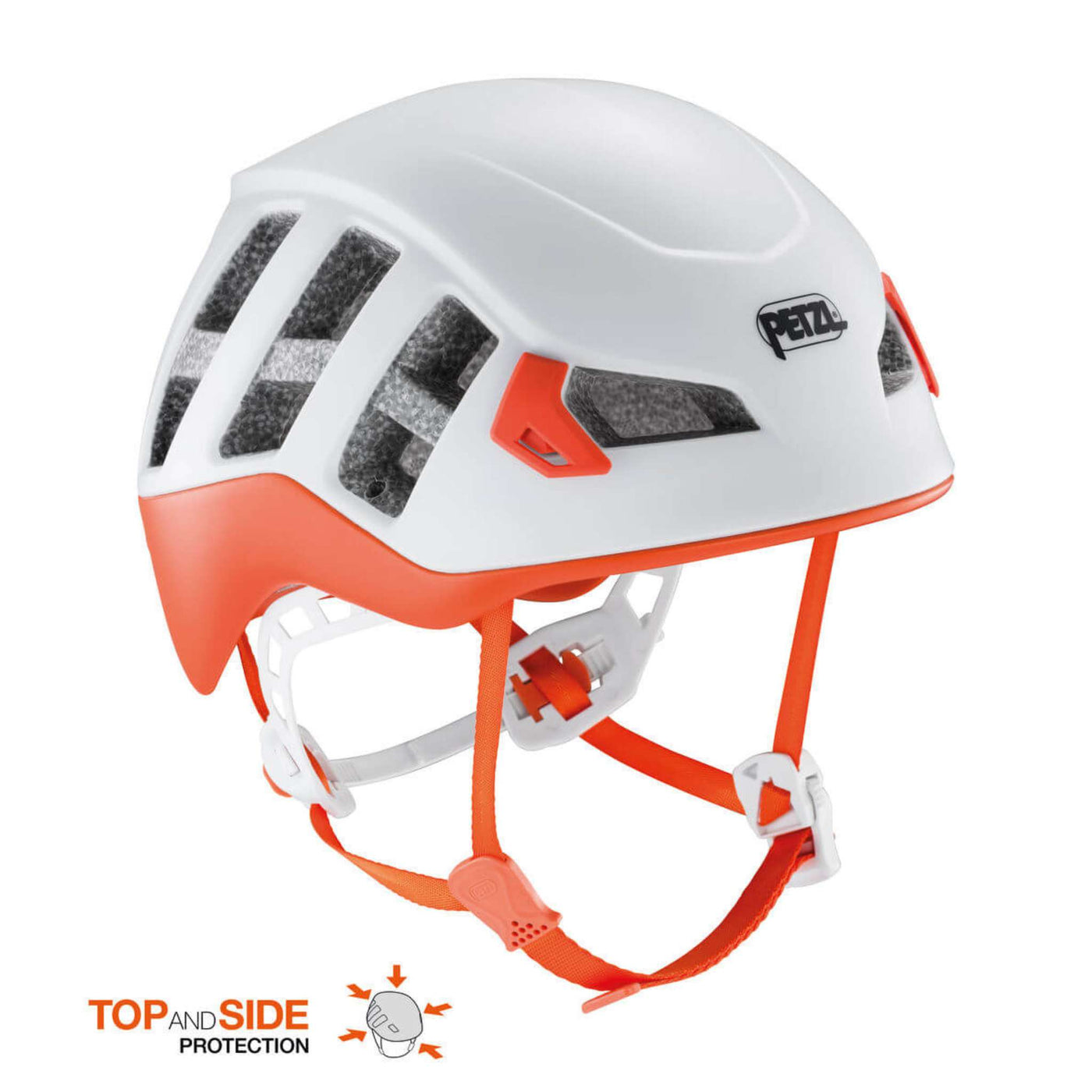 Petzl Meteor Helmet | Climbing, Mountaineering & Ski Touring Helmet NZ | Petzl NZ | Available at Further Faster Christchurch NZ #red-petzl