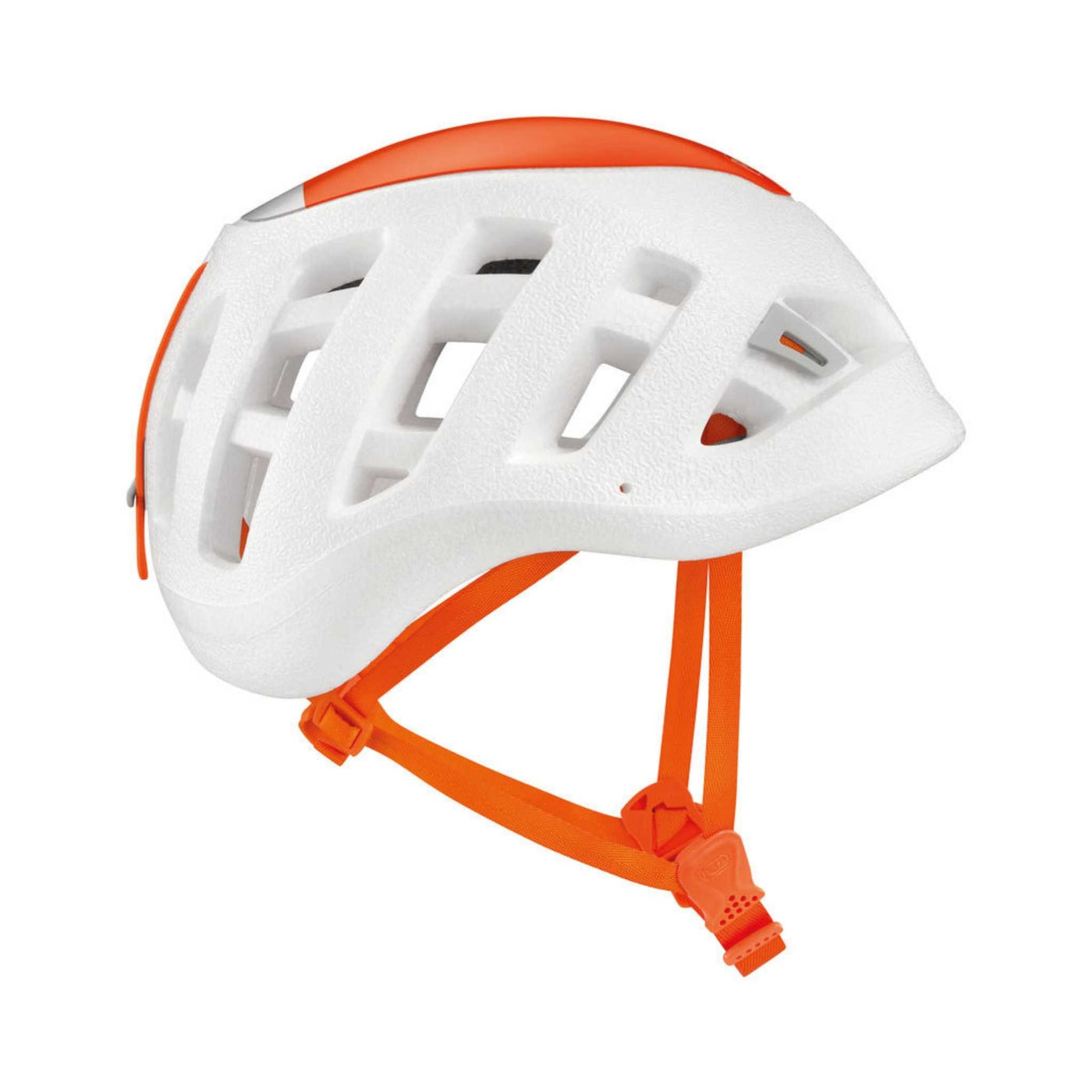Petzl Sirocco Helmet | Climbing, Mountaineering, Ski Touring Helmet | Further Faster Christchurch NZ #white-orange
