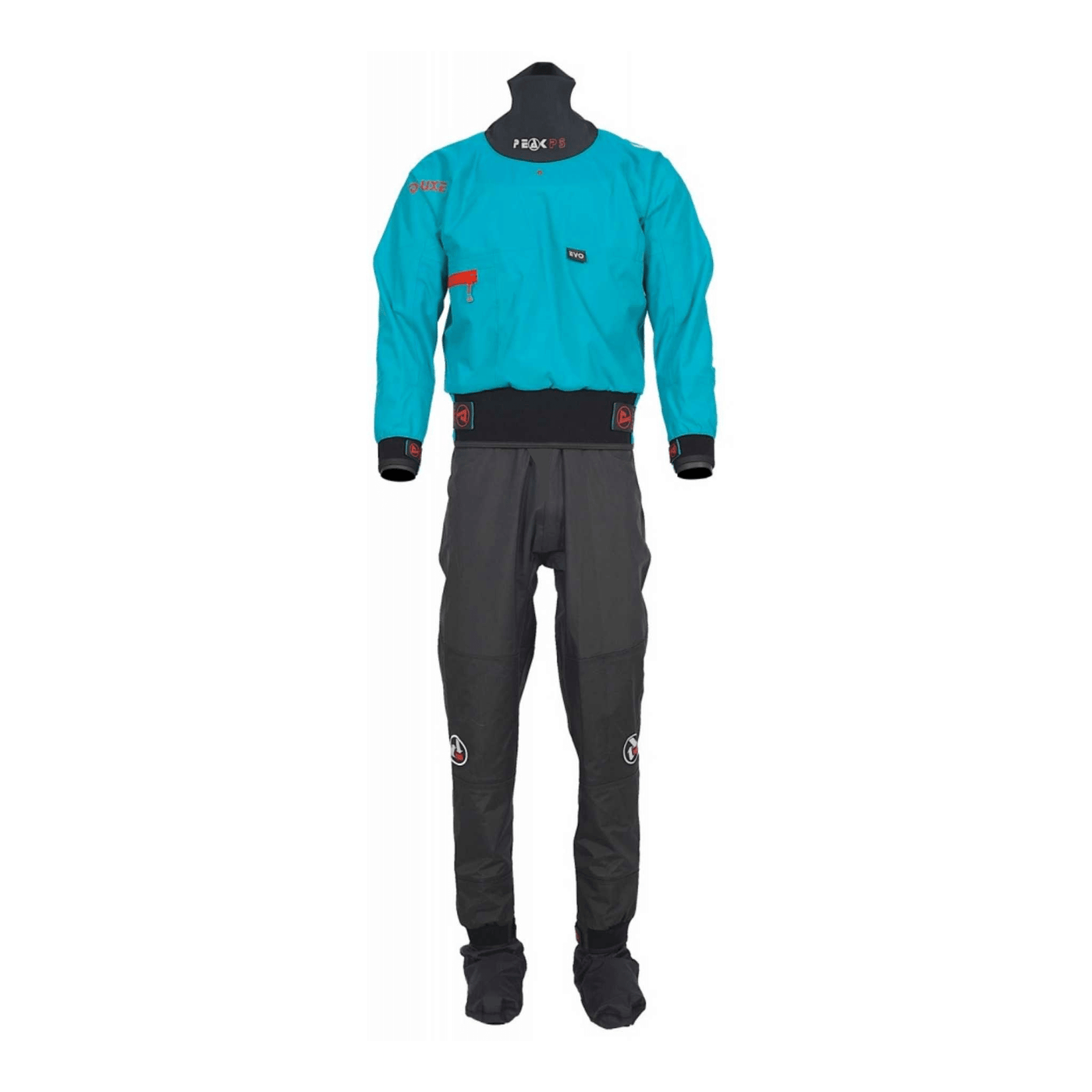 Peak PS Deluxe One Piece Dry Suit - Womens | Whitewater Kayak Paddle Dry Suit | Further Faster Christchurch NZ #blue-black