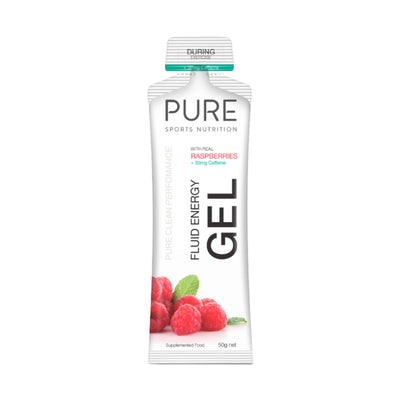 Pure Fluid Energy Gels | Sports Gels and NutritionPure Fluid Energy Gels | Sports Gels and Nutrition | Further Faster Christchurch NZ | Raspberry Caffeine