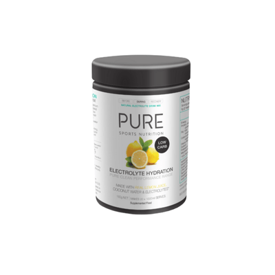 Pure Hydration Low Carb 160g Tub - Lemon | Electrolyte Energy Drink | Further Faster Christchurch NZ