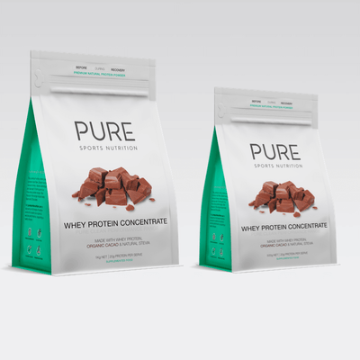 Pure Whey Protein 500g - Chocolate | Pure Sports Nutrition NZ |  Further Faster Christchurch NZ