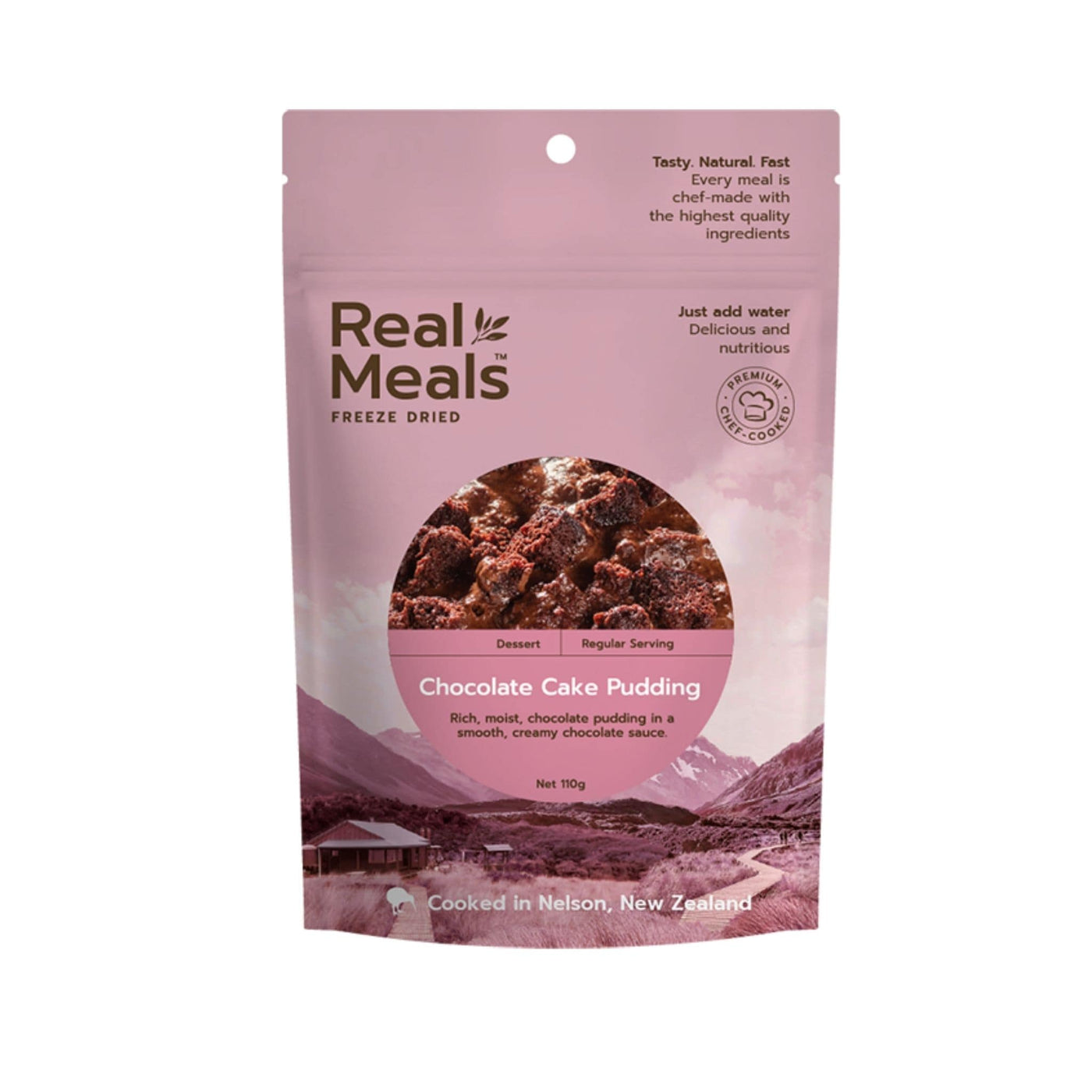 Real Meals Dessert - Chocolate Cake Pudding | Freeze Dries Meals | Further Faster Christchurch NZ