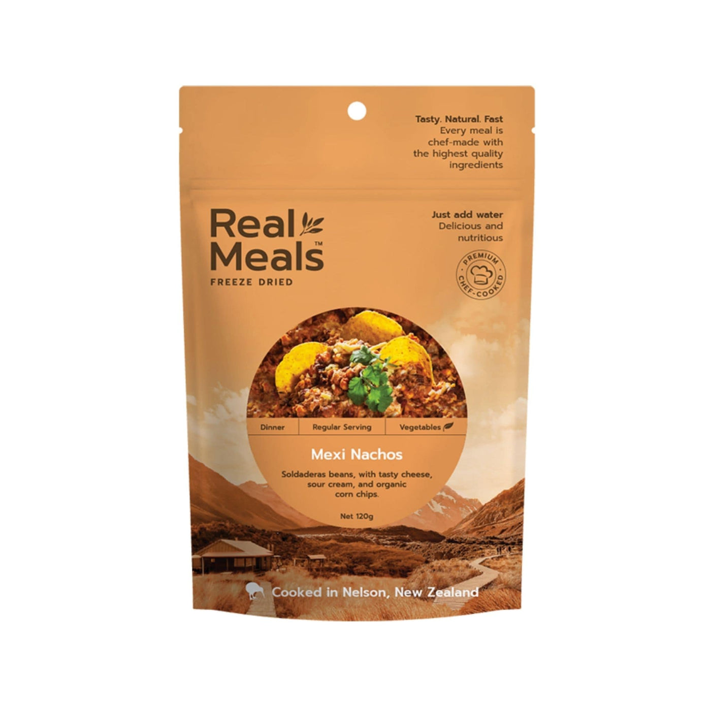 Real Meals Dinner - Mexi Nachos | Freeze Dried Meals | Further Faster Christchurch NZ
