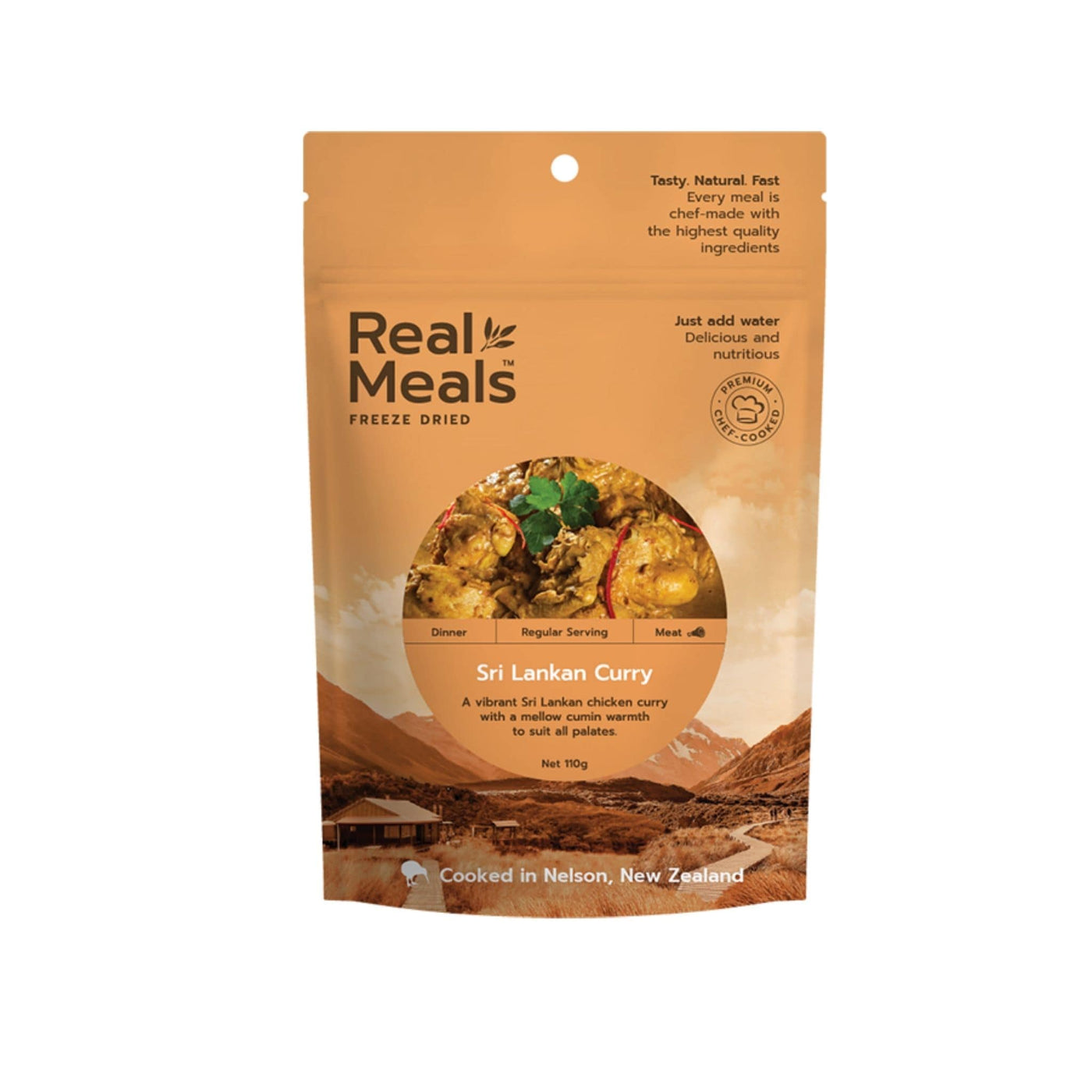Real Meals Dinner - Sri Lankan Chicken Curry | Freeze Dried Meals | Further Faster Christchurch NZ