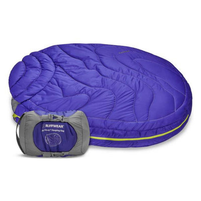 Ruffwear Highlands Sleeping Bag - Medium | Dog Sleeping Bag | Further Faster Christchurch NZ #huckleberry-blue