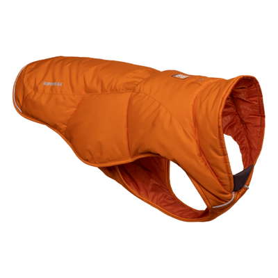 Ruffwear Quinzee Jacket '22 | Insulated Dog Jacket | Further Faster Christchurch NZ #campfire-orange
