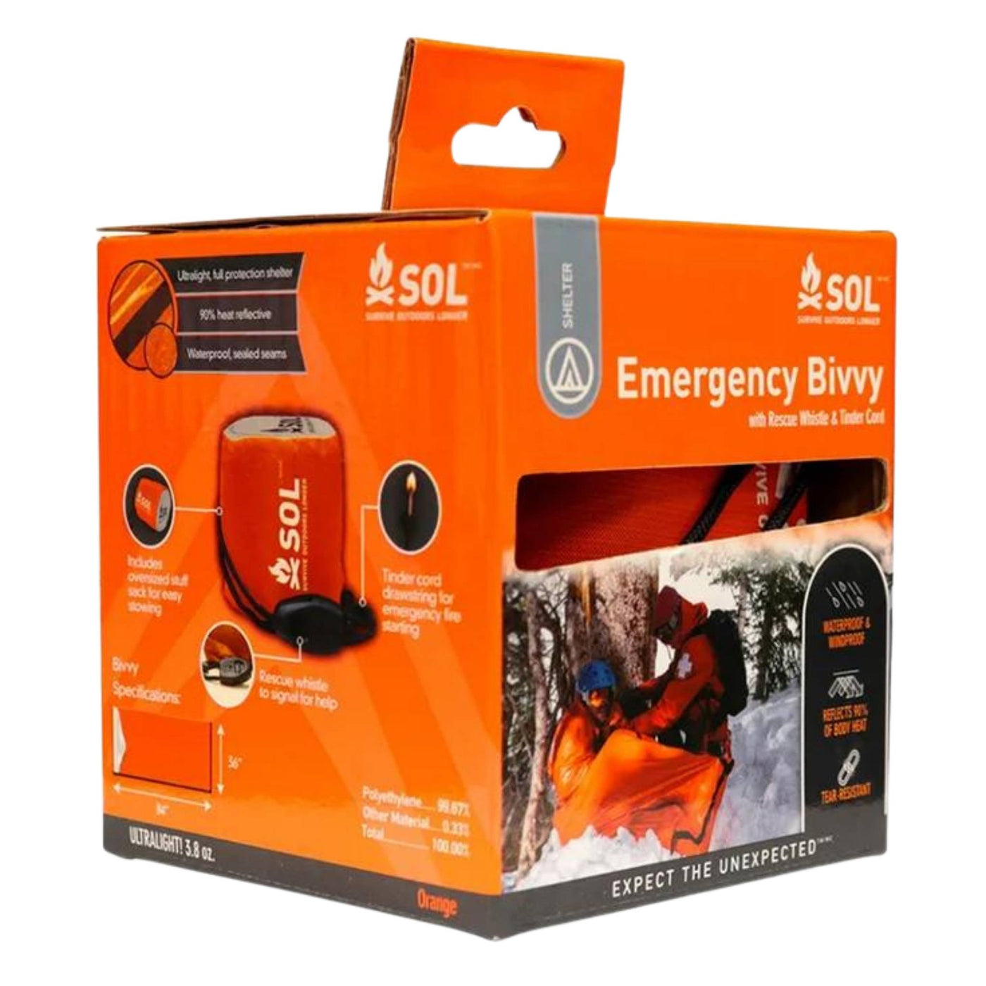 SOL Emergency Bivvy | Backcountry Shelter | Further Faster Christchurch NZ