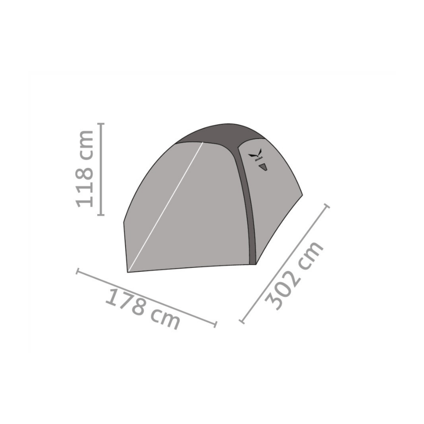 Salewa Atlas III Tent | 3 Person Dome Tent | Further Faster Christchurch NZ | #cactus-grey