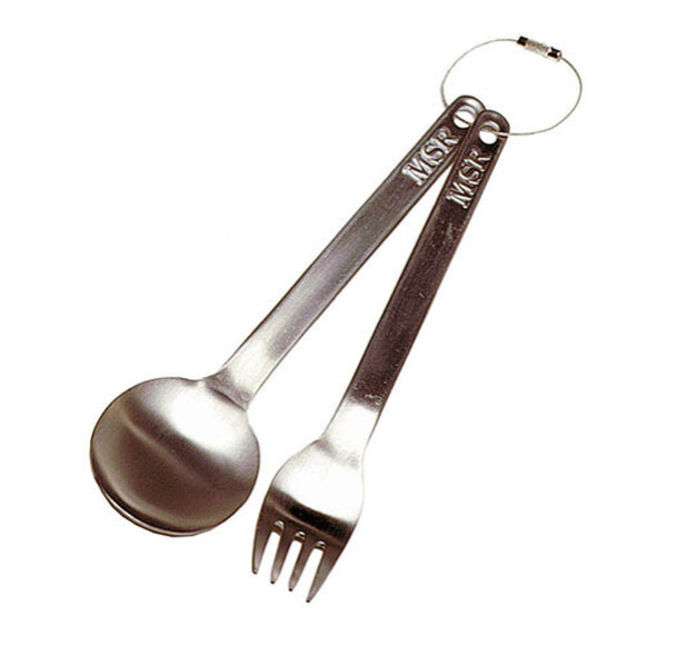 MSR Titan Fork and Spoon | MSR NZ | Titanium Cookware and Utensils