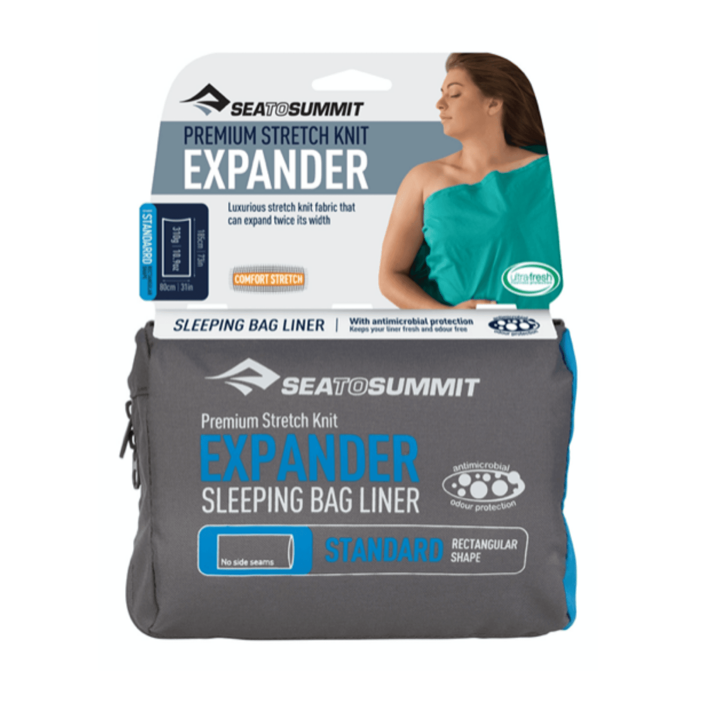 Sea to Summit Premium Stretch Expander Liner | Sleeping Bag Liner NZ | Further Faster NZ