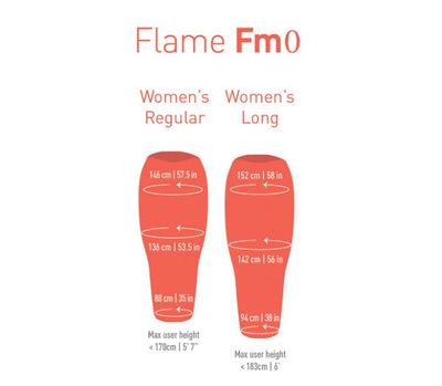 Sea to Summit Womens Flame FM0 Down Sleeping Bag | Womens Sleeping Bag NZ | Sea To Summit NZ | Further Faster Christchurch NZ