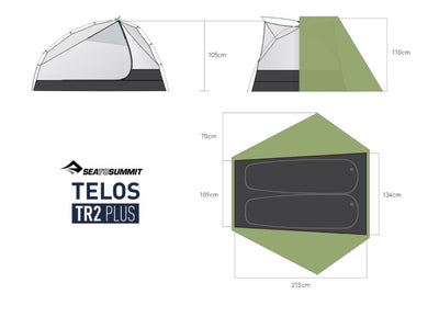 Sea to Summit Telos TR2 Plus Tent | Two Person 3+ Season Tent NZ | Sea To Summit NZ | Further Faster Christchurch NZ