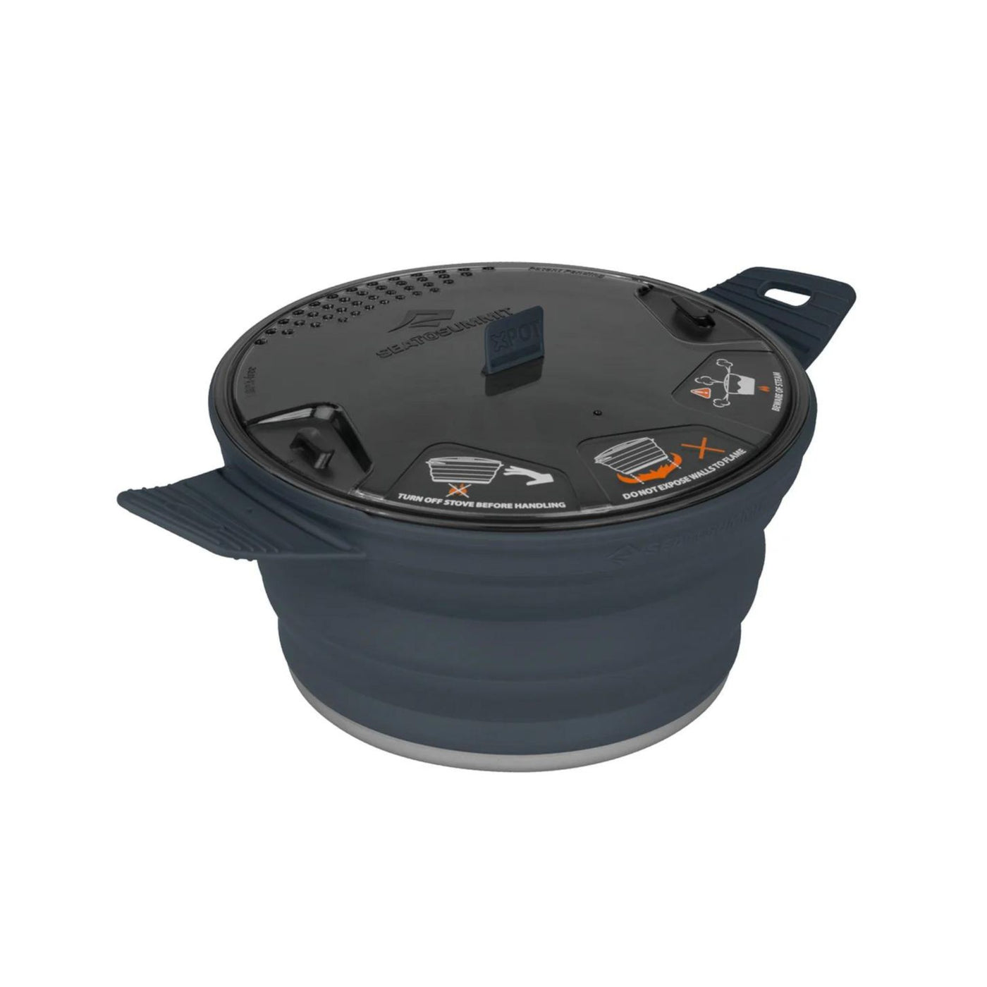 Sea to Summit X-Pot 2.8L | Collapsable Camping Cookware | Further Faster Christchurch NZ #charcoal
