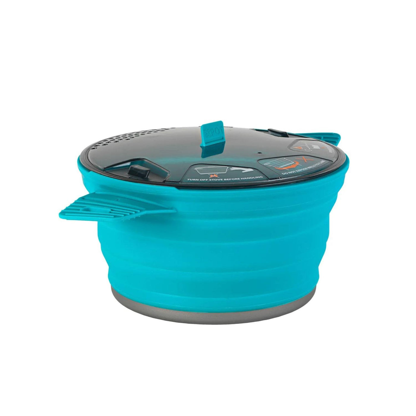 Sea to Summit X-Pot 2.8L | Collapsable Camping Cookware | Further Faster Christchurch NZ #sts-pacific-blue