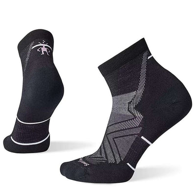 Smartwool Womens Run Targeted Cushion Ankle Socks | Women's Running Socks NZ | Further Faster Christchurch NZ #black