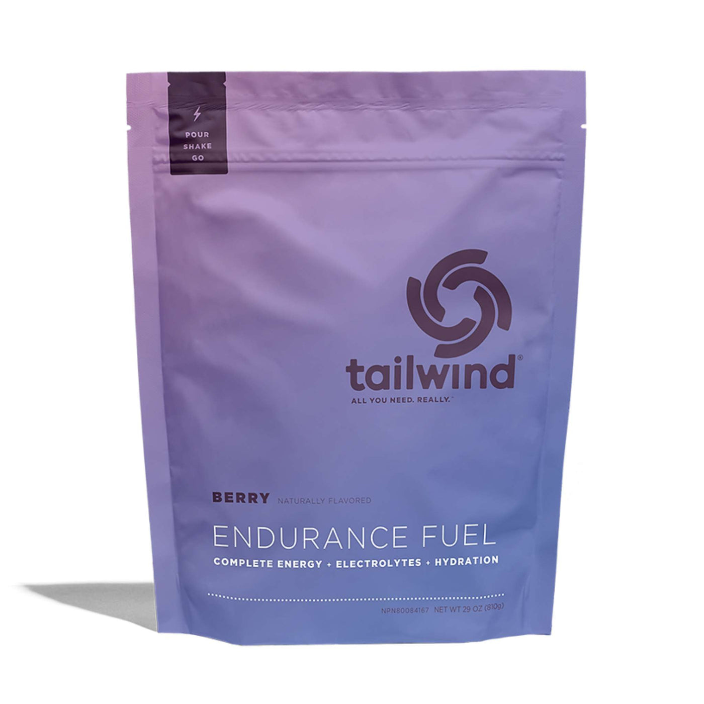 Tailwind Nutrition Endurance Fuel - 30 Serve Pouch 810g | Tailwind NZ | Sports Nutrition | Further Faster Christchurch NZ #berry