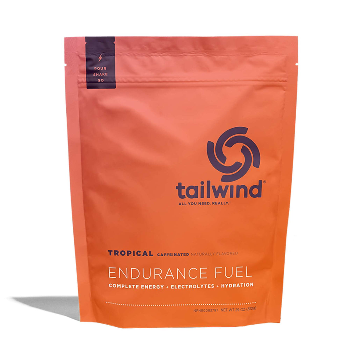 Tailwind Nutrition Endurance Fuel - 30 Serve Pouch 810g | Tailwind NZ | Sports Nutrition | Further Faster Christchurch NZ #tropical
