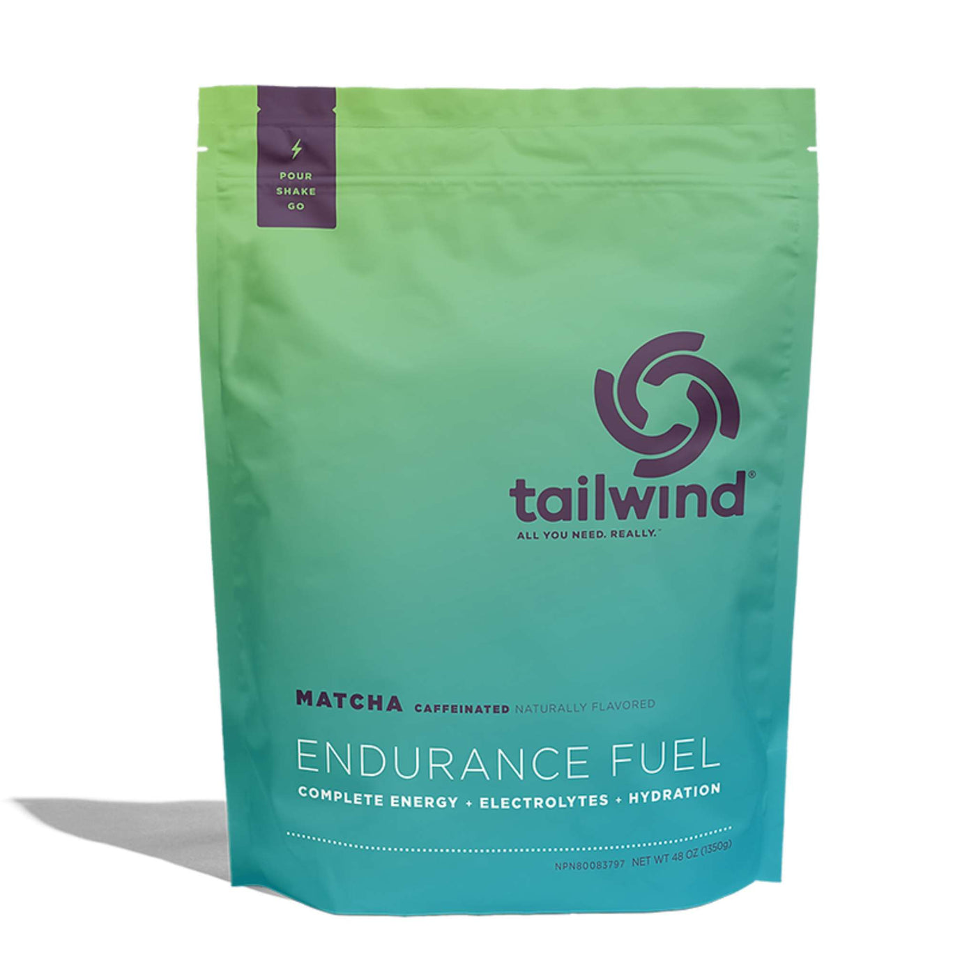 Tailwind Nutrition Endurance Fuel - 50 Serve Pouch 1350g | Electrolytes NZ | Further Faster Christchurch NZ #matcha