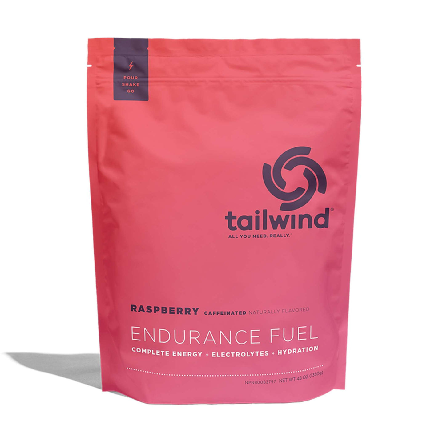Tailwind Nutrition Endurance Fuel - 50 Serve Pouch 1350g | Electrolytes NZ | Further Faster Christchurch NZ #raspberry