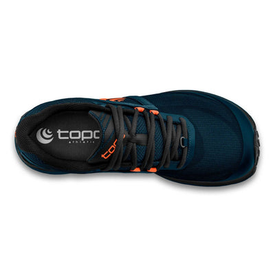 Topo Mens Terraventure 3 | Mens Trail Shoes NZ | Topo NZ | Further Faster Christchurch NZ #navy-orange