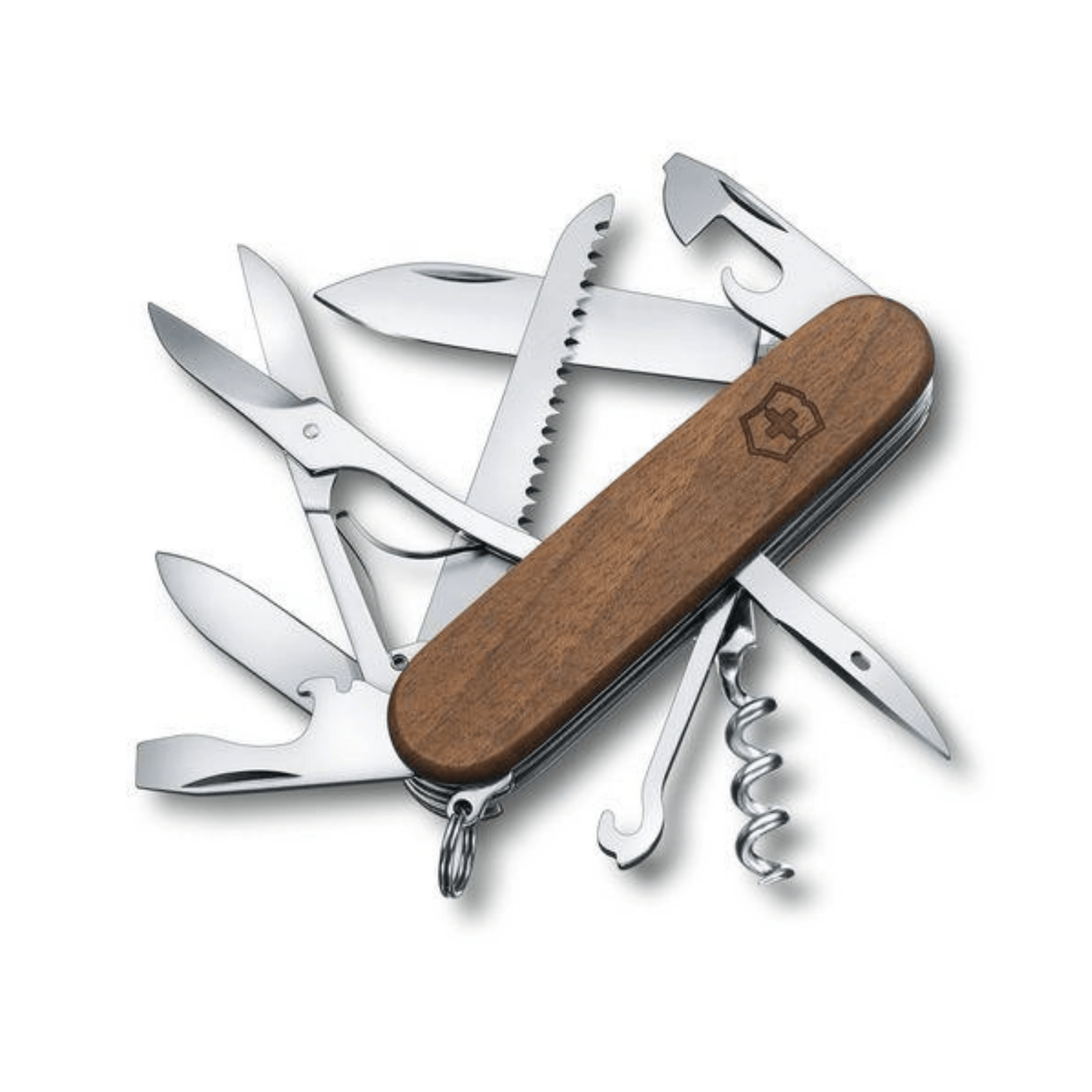 Victorinox Huntsman Swiss Army Knife Wood | Pocket Knife for Hiking | Further Faster Christchurch NZ