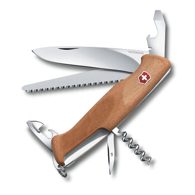 Victorinox Ranger - Wood | Multi-functional Lockable Pocket Knife | Further Faster Christchurch NZ