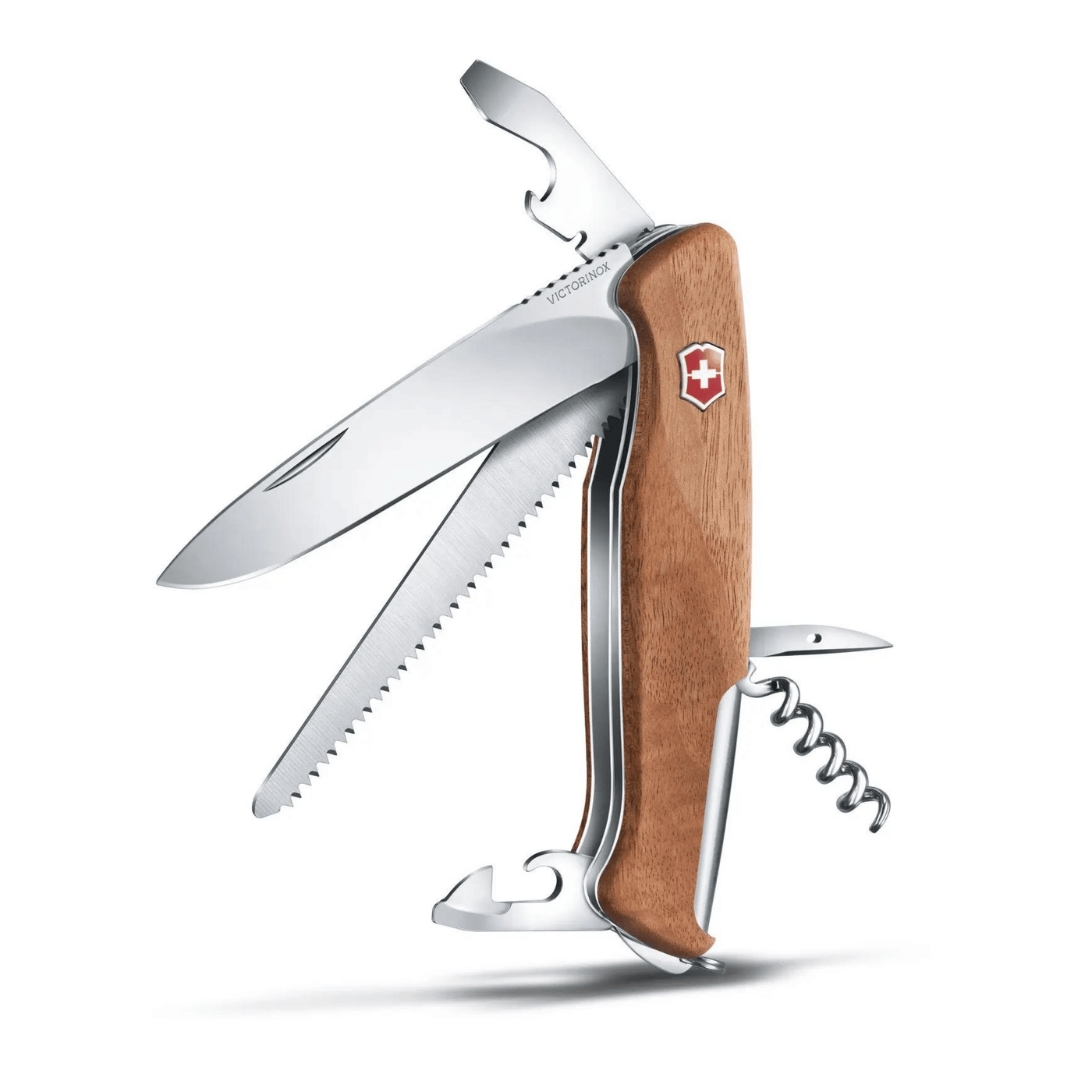 Victorinox Ranger - Wood | Multi-functional Lockable Pocket Knife | Further Faster Christchurch NZ