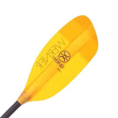 Werner Sherpa Paddle - Straight Small Shaft | Whitewater Kayak Paddle | Further Faster Christchurch NZ | #translucent-amber