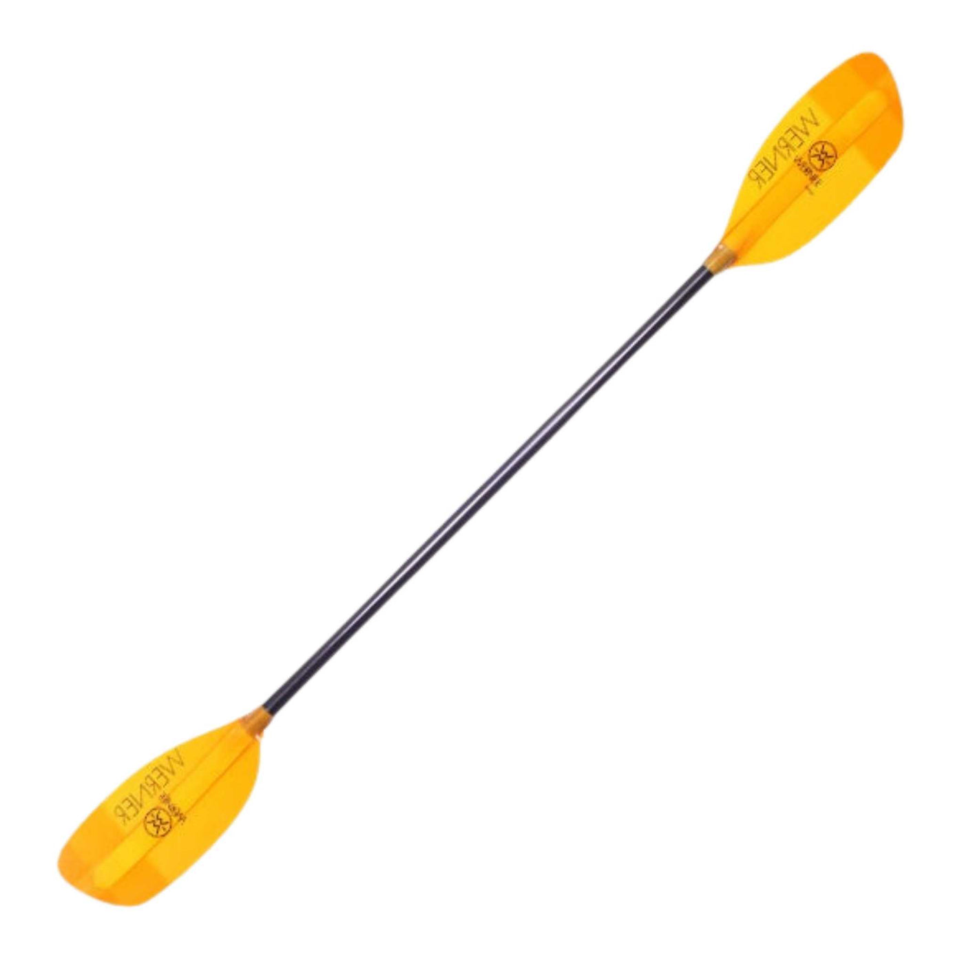 Werner Sherpa Paddle - Straight Small Shaft | Whitewater Kayak Paddle | Further Faster Christchurch NZ | #translucent-amber