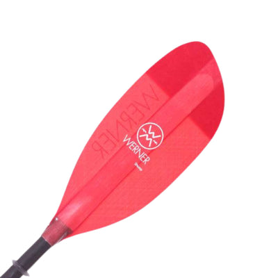 Werner Shuna Kayak Paddle | Touring & Sea Kayaking Paddle | Werner NZ | Further Faster Christchurch NZ #red
