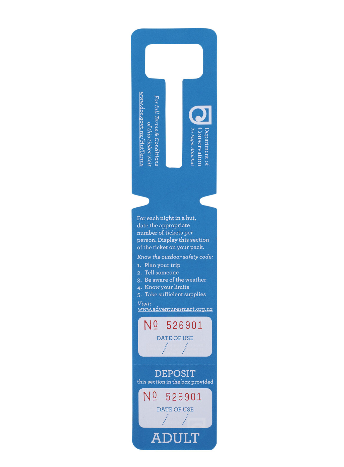 Doc Hut Ticket Adult Blue - Not Serviced | Backcountry Huts