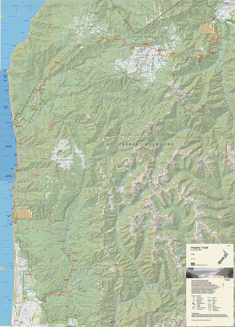 NewTopo - Heaphy Track Topo Map | West Coast Tramping Maps
