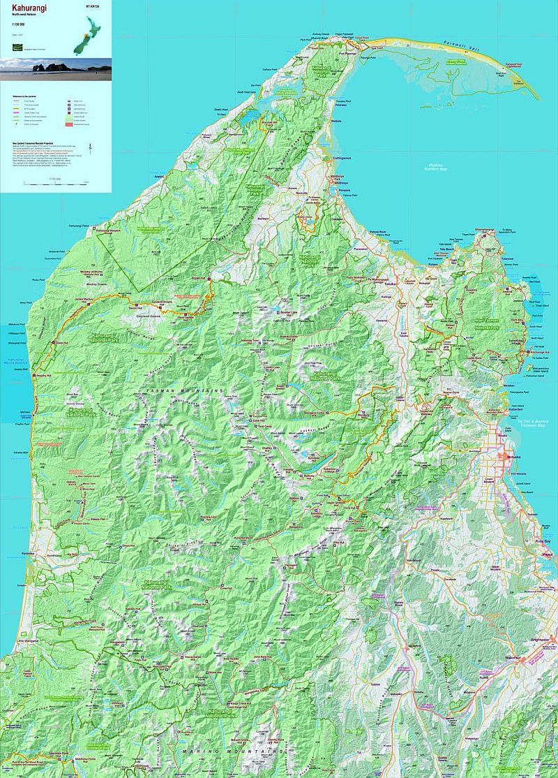 NewTopo - Kahurangi Topo Map | Tramping Maps | South Island