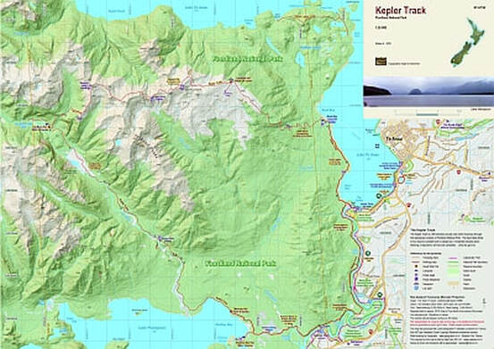 NewTopo - Kepler Track Topo Map | Kepler Tramping Map NZ