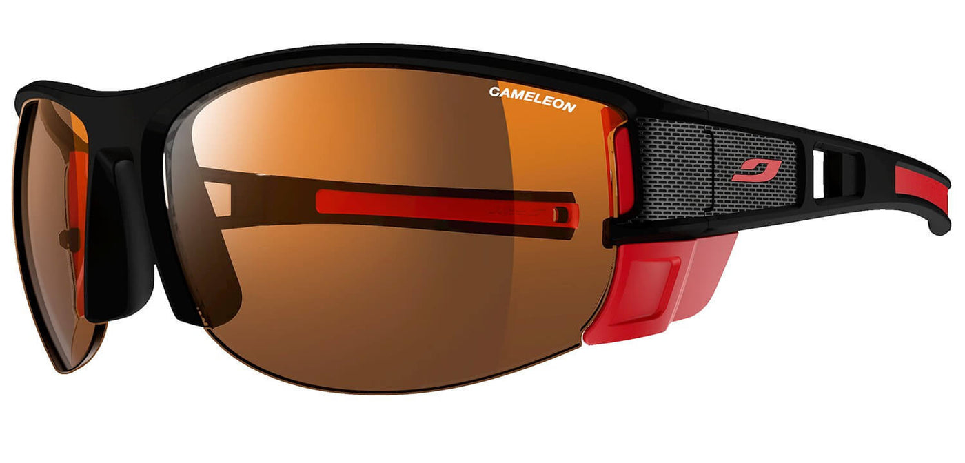 Julbo Makalu Sunglasses Mat Black/Red REACTIV HM 2-4 Lense | Julbo NZ Eyewear | Furterh Faster NZ