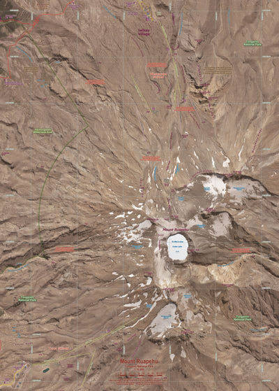 NewTopo, Mount Ruapehu Topo Map | Tramping Maps North Island