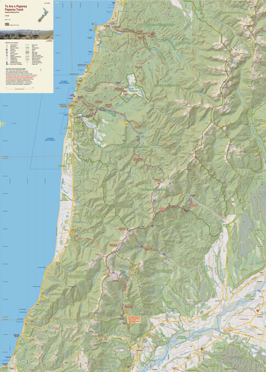 NewTopo Paparoa Track Map | Tramp NZ's Newest Great Walk
